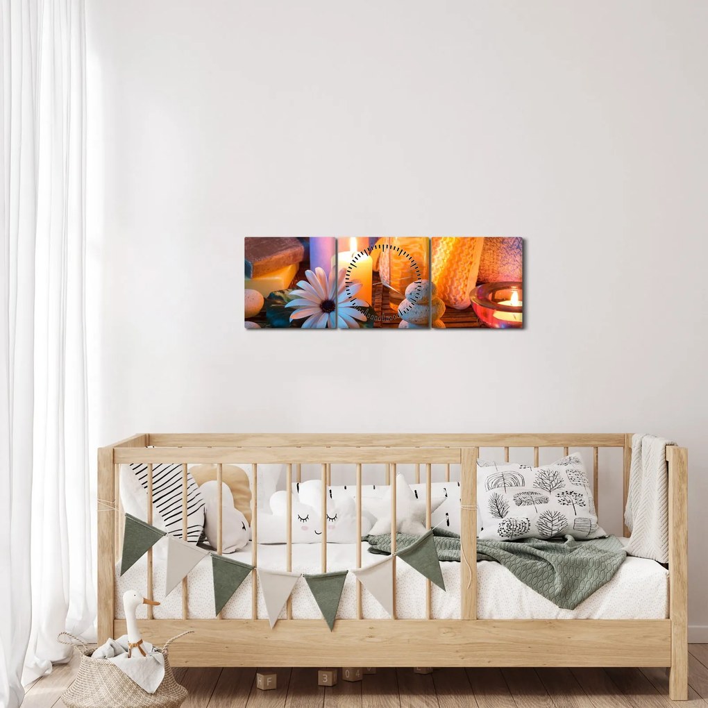 Obraz - Chvíľka odpočinku (s hodinami) (90x30 cm)