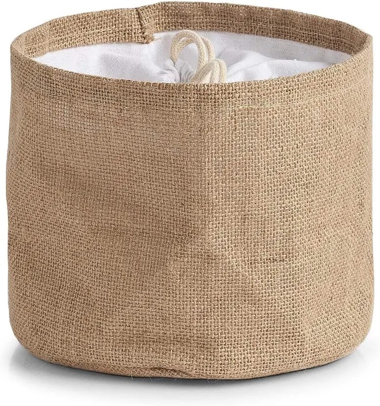 Zeller Present Jutové vrecko so zaväzovaním - multifunkčné, vnútro plast 21x17