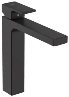 Vysoká umývadlová batéria Hansgrohe Vernis Shape s výpusťou čierny mat 71562670