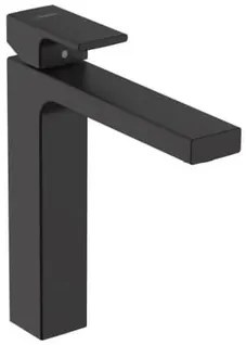 Hansgrohe Vernis Shape vysoká umývadlová batéria s výpusťou čierny mat 71562670
