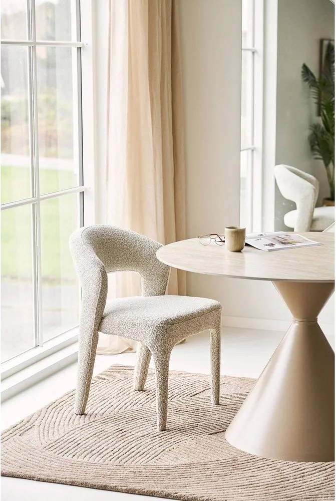 Okrúhly jedálenský stôl s keramickou doskou ø 120 cm Annecy – House Nordic