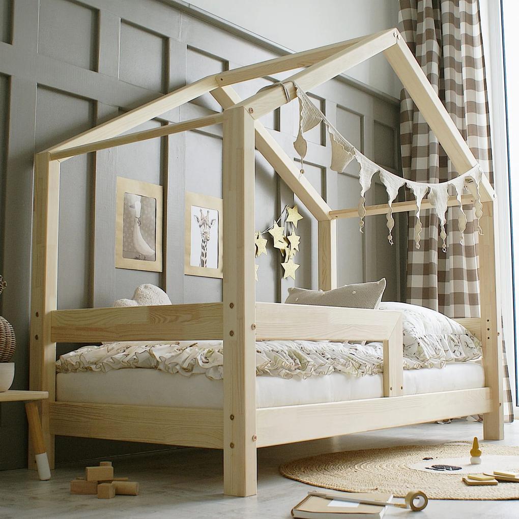Detská domčeková posteľ HOUSEBED bariéra easy Veľkosť postele: 180/100