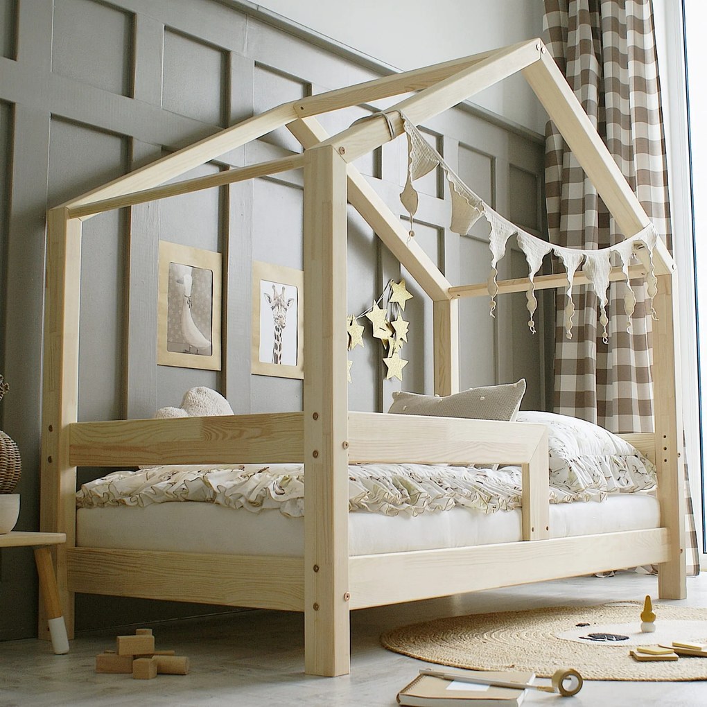 Detská domčeková posteľ HOUSEBED bariéra easy Veľkosť postele: 180/90