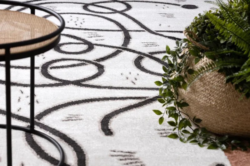 Dywany Łuszczów, AKCIA: 80x150 cm Detský kusový koberec Fun Game llama cream, biela, detská izba