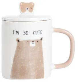 Hrnček BATIS s hnedým medvedíkom 708008 350 ml