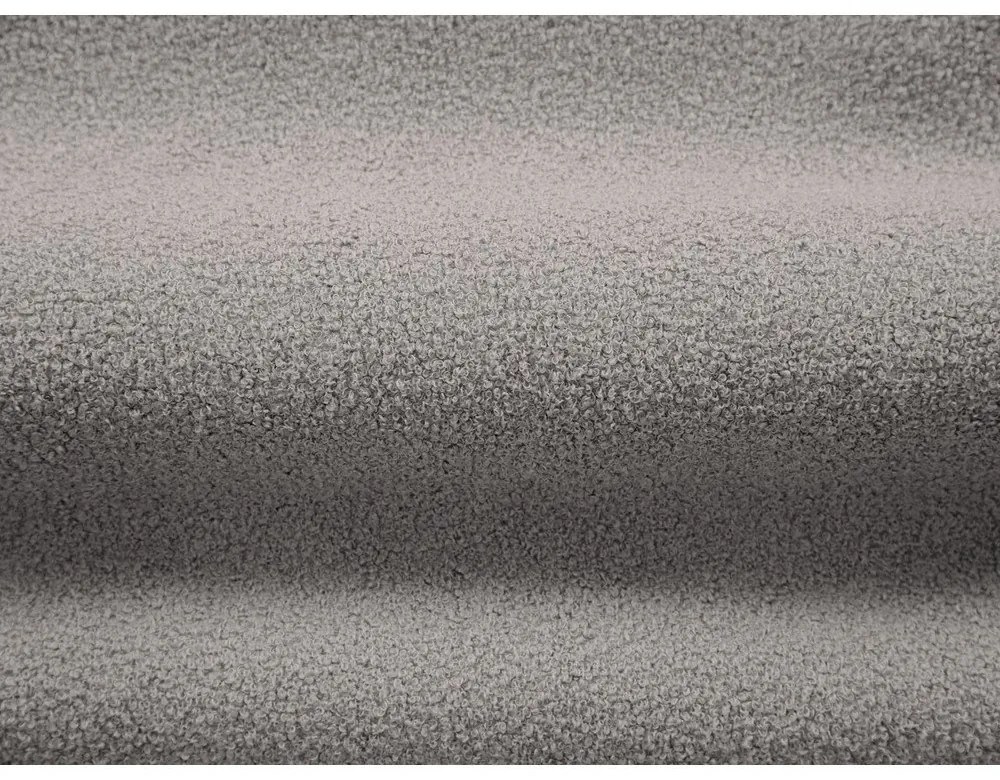 Svetlosivé kreslo z textílie buklé Chuck – Micadoni Home