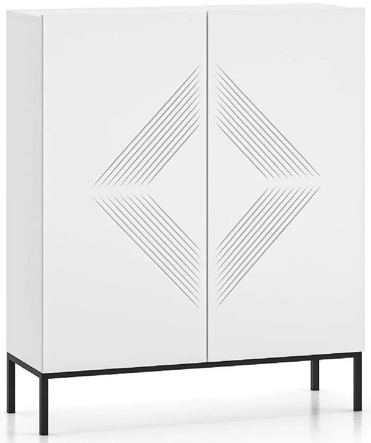 Komoda Clearing 01 biela/čierna