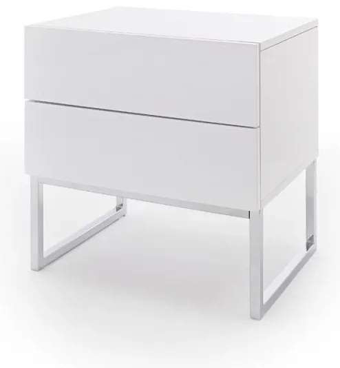 Nočný stolík ROCKY biely