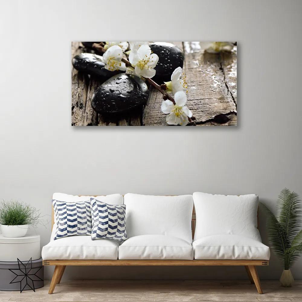 Obraz Canvas Kvety kamene zen 120x60 cm