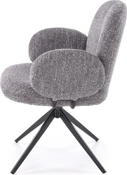 JEDÁLENSKÁ OTOČNÁ STOLIČKA IRIS ŠEDÁ