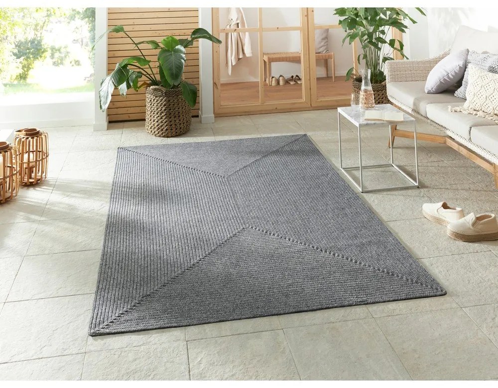 Sivý vonkajší koberec behúň 200x80 cm - NORTHRUGS
