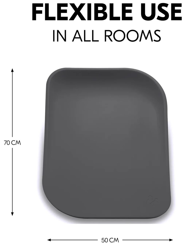 Hauck Silikónová prebaľovacia podložka Change N Clean, antracit
