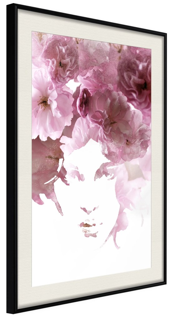 Artgeist Plagát - Flowery Look [Poster] Veľkosť: 30x45, Verzia: Zlatý rám s passe-partout