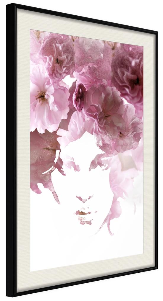 Artgeist Plagát - Flowery Look [Poster] Veľkosť: 40x60, Verzia: Zlatý rám s passe-partout