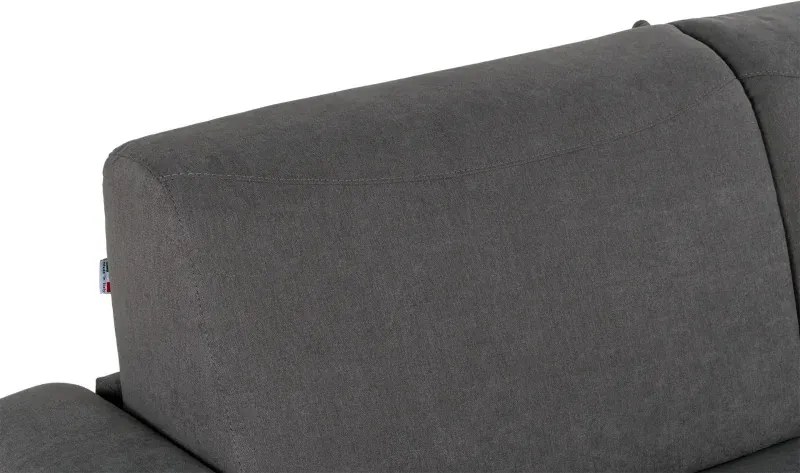 Pohovka JANIRA s rozkladom na každodenné spanie - matrac s Aloe vera, šedá (roma - 23 grigio)