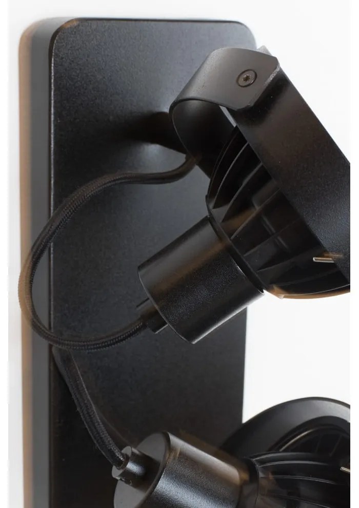 Čierne bodové svietidlo 12x28 cm Dice – Zuiver