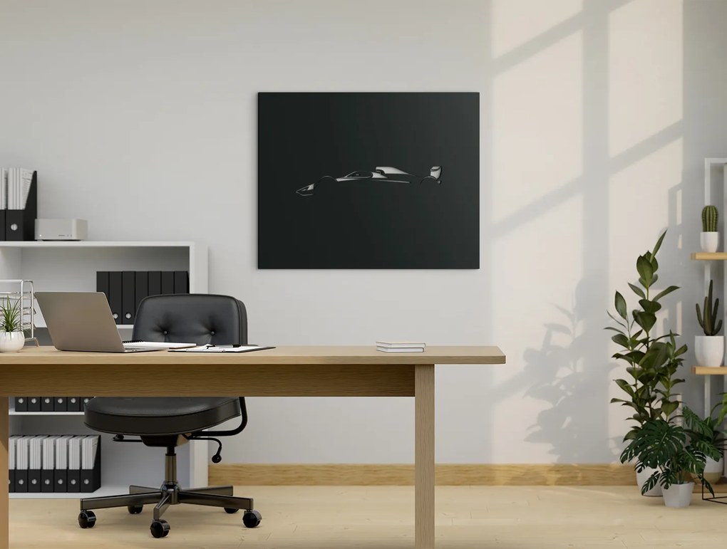 drevko Drevený obraz na stenu Formula Rozmer obrazu: 32,5 x 40,5 cm, Farba dekorácie: Čierna