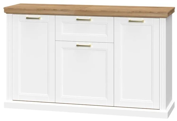 Komoda Tara K3K1F WHITE/pacific walnut