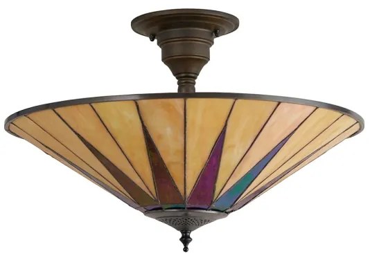 Endon 64043 - Prisadený luster Tiffany DARK STAR 3xE27/60W/230V pr. 49 cm