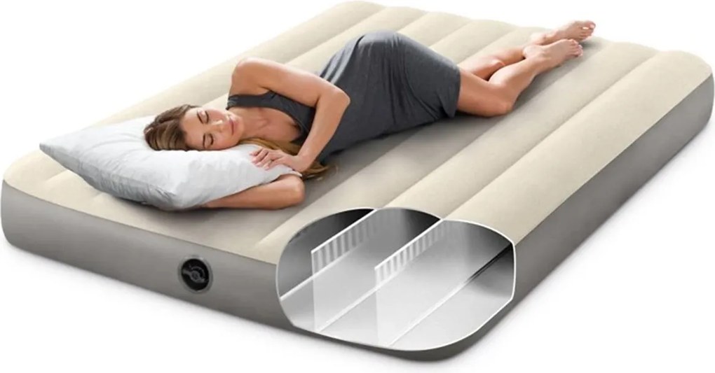 INTEX Nafukovacia posteľ Deluxe Full 137x191x25cm