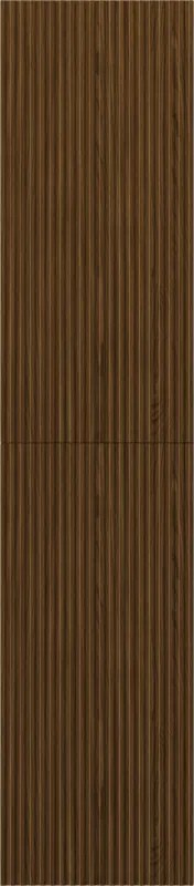Mexen Rivel, vysoká skrinka 35x30x160 cm, 2 dvierka, drážkovaný, orech, 91A21-03016-2-BF86