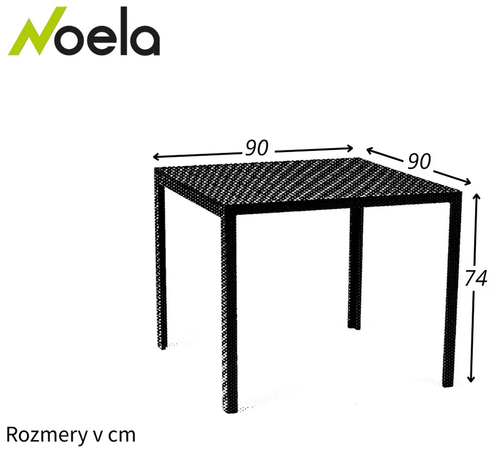 Noela Bezúdržbový kovový stôl Viking M