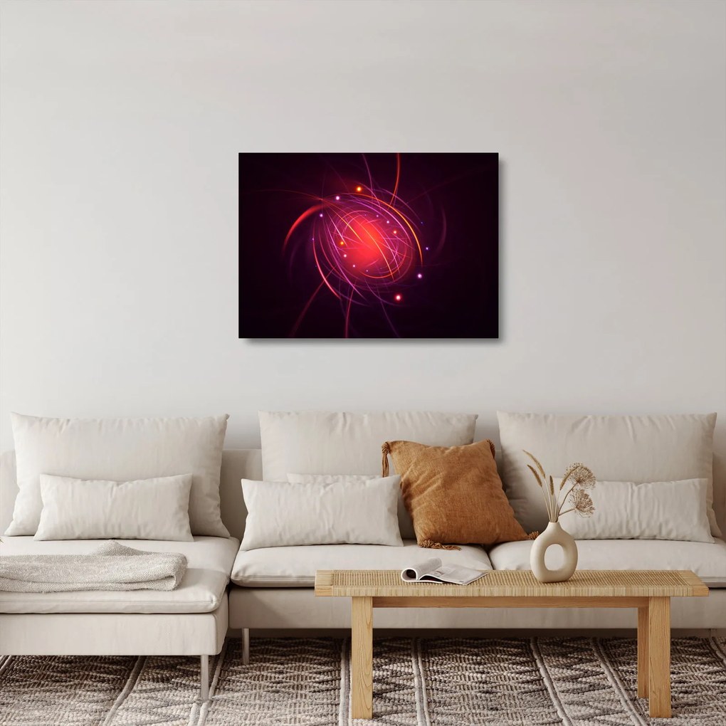 Moderný sklenený obraz abstrakcie (70x50 cm)
