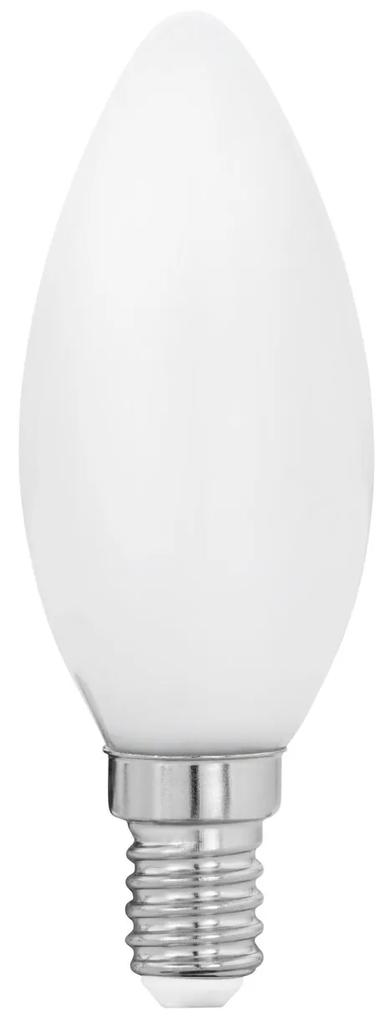 EGLO Žiarovka LED opálová, E14, C35, 4W, neutrálna biela
