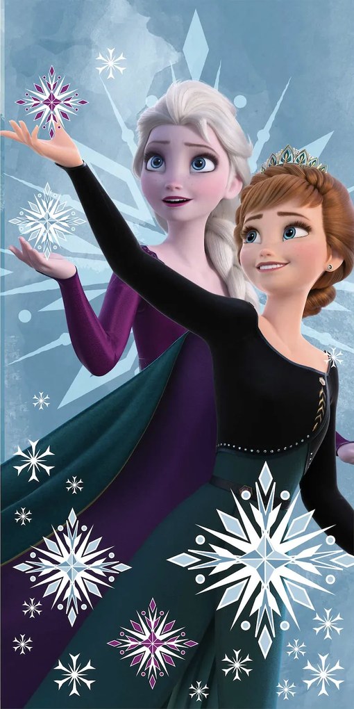 Jerry Fabrics Bavlnená froté osuška 70x140 cm - Frozen 2 "Snowflake 03"