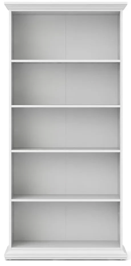 Biela knižnica 96x201 cm Paris – Tvilum