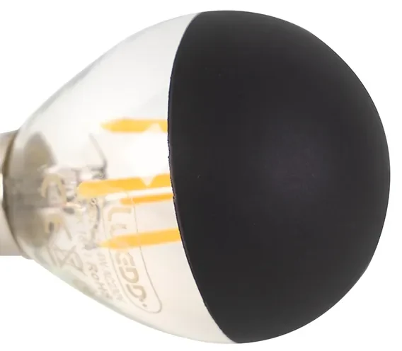 Sada 5 stmievateľných LED vláknových žiaroviek E14 P45 čierne 300lm 2700K