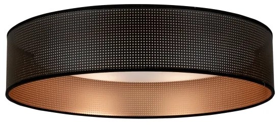 Duolla - LED Stropné svietidlo ROLLER LED/24W/230V pr. 45 cm čierna/medená