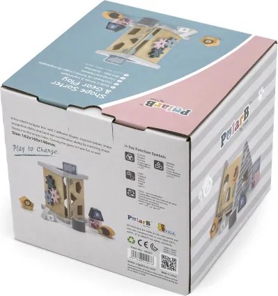 Drevená vkladačka Viga 44007 PolarB Tvary