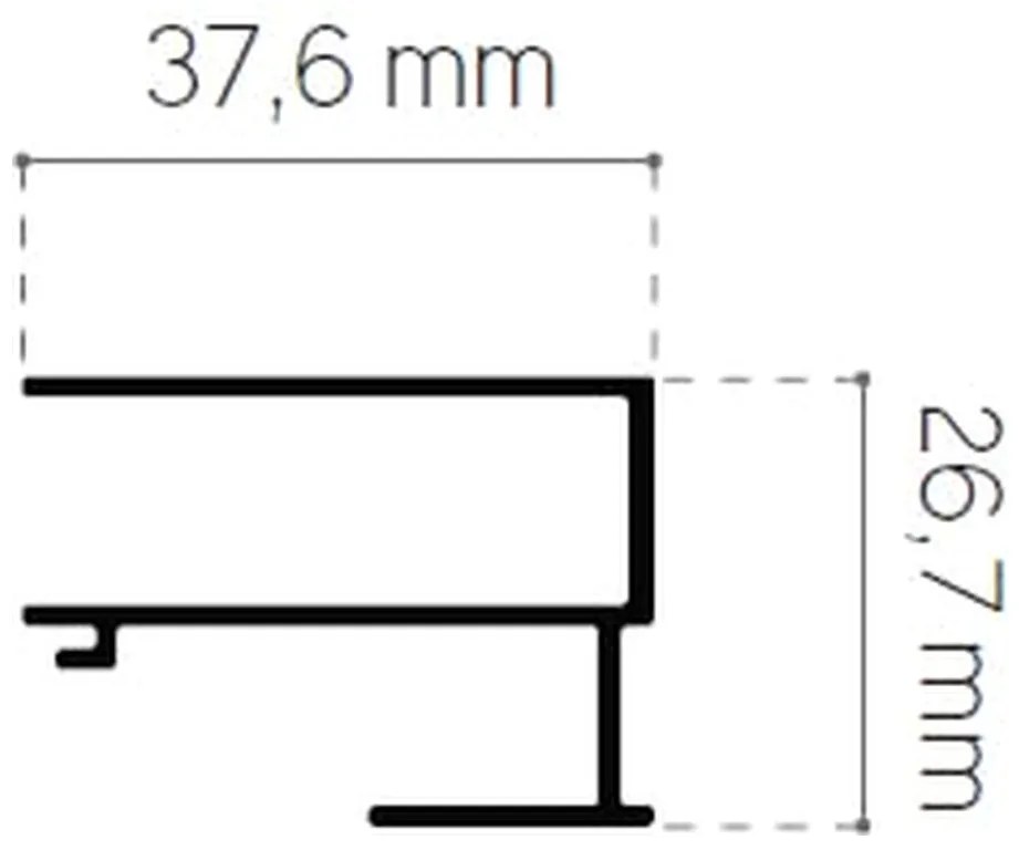 Glass 1989 Moov- bočná stena pre šírku vaničky 100 cm, upevnenie vľavo