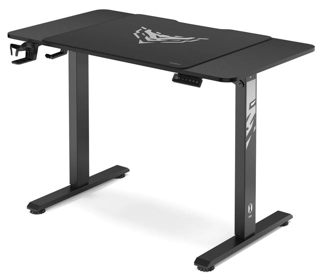 Stôl s elektricky nastaviteľnou výškou 110 cm čierny: Diablo X-Tensio 1100