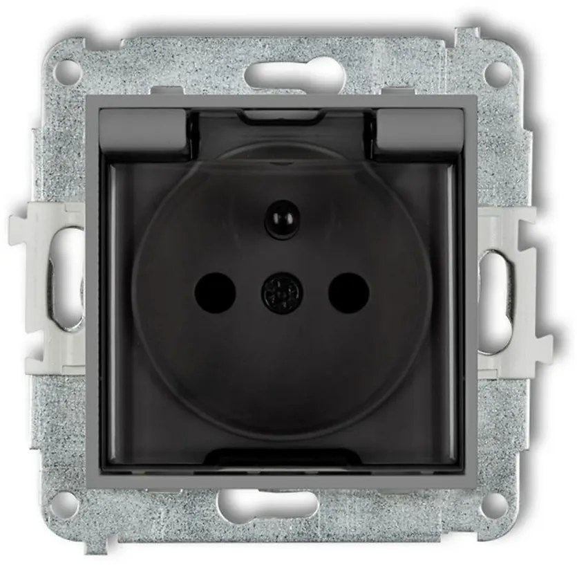 Zásuvka hermetická sivá mat 27MGPB-1ZDP mini