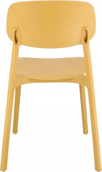 Plastová stolička LARA žltá