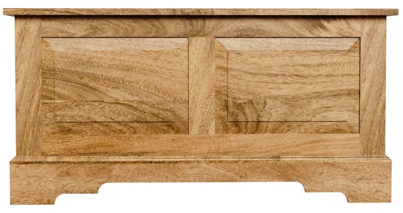 Truhlica Guru 90x45x45 z mangového dreva Mango natural