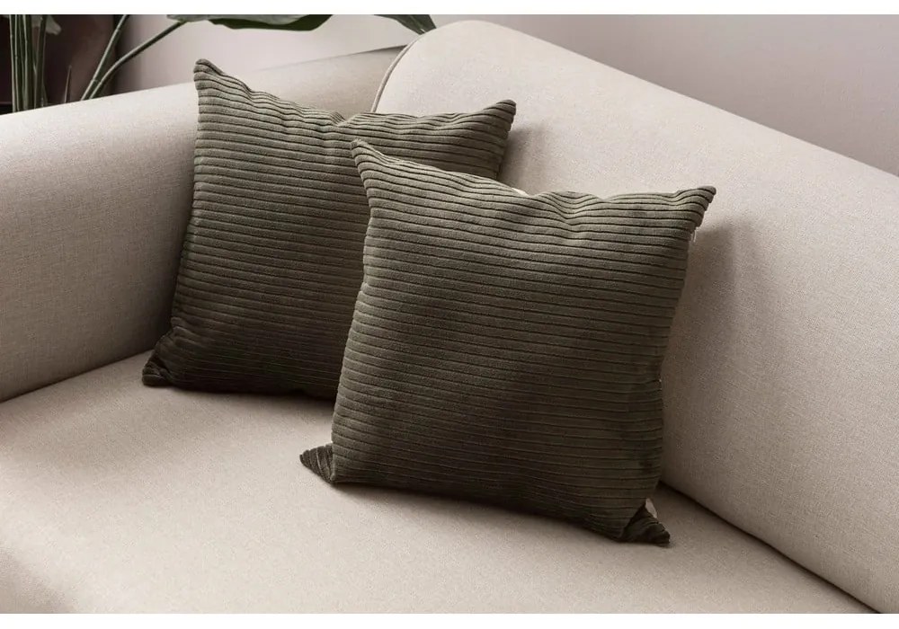 Menčestrové obliečky na vankúše v súprave 2 ks 43x43 cm – Mioli Decor