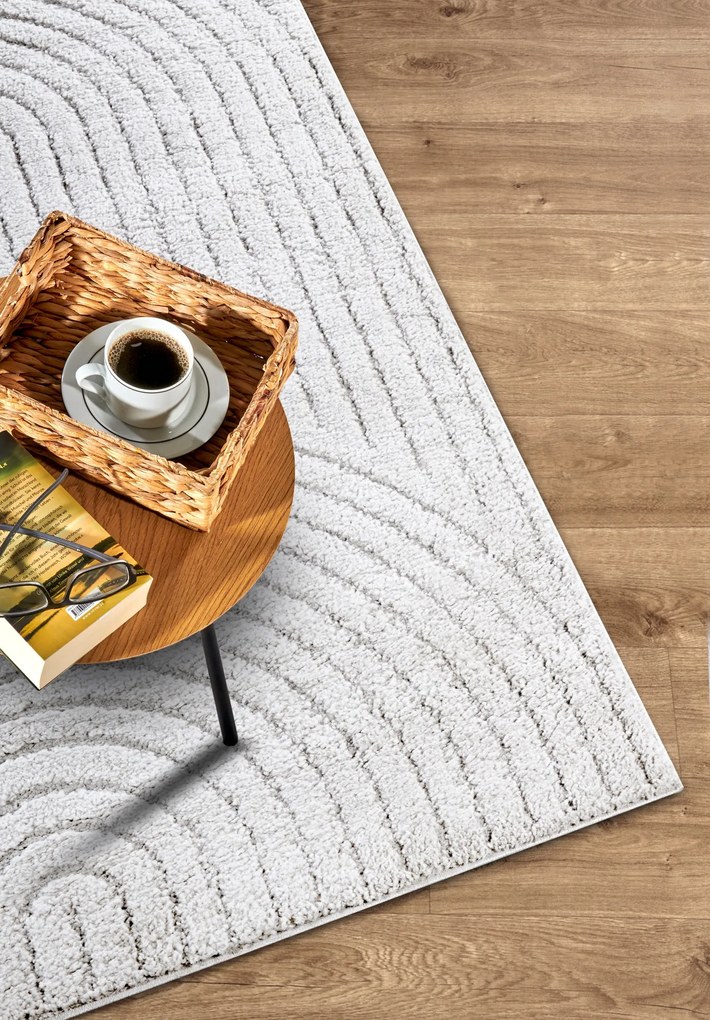 ELLE Decoration, Kusový koberec New York 106203 White, 120x170, biela, chodba / predsieň