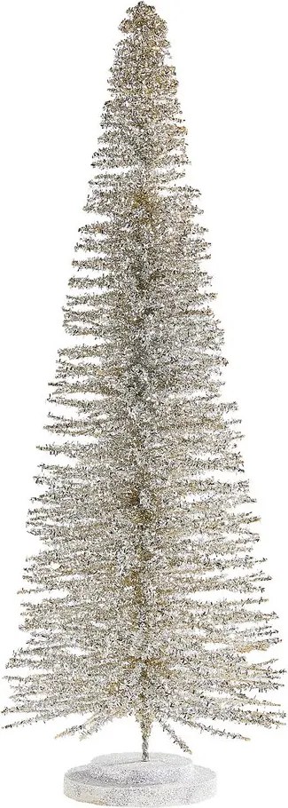 X-MAS Dekoračná jedľa trblietavá 60 cm - strieborná
