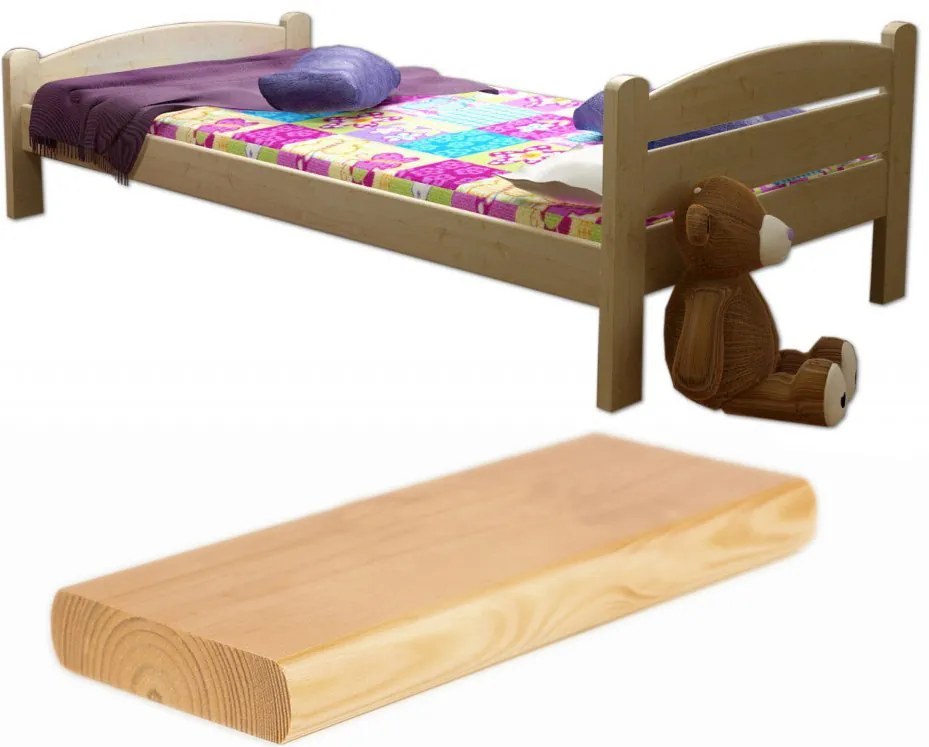 FA Detská posteľ Oľga 8 200x90 cm - viac farieb Farba: Prírodná, Variant bariéra: Bez bariéry