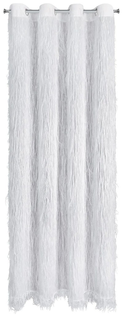 ZÁVES NA KRÚŽKOCH EVA MINGE AURORA 140X250 CM BIELA