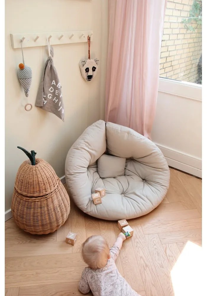 Rozkladacie detské kresielko tmavosivej farby Karup Design Mini Nido Dark Grey