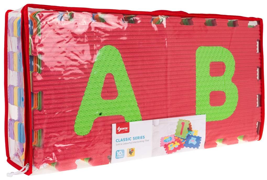 RAMIZ Senzorická podložka s 26 abecednými puzzle pre deti 10 m+ odnímateľné písmená