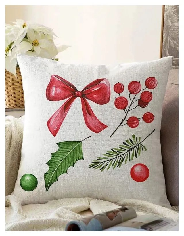 Obliečka na vankúš s vianočným motívom 43x43 cm – Mila Home