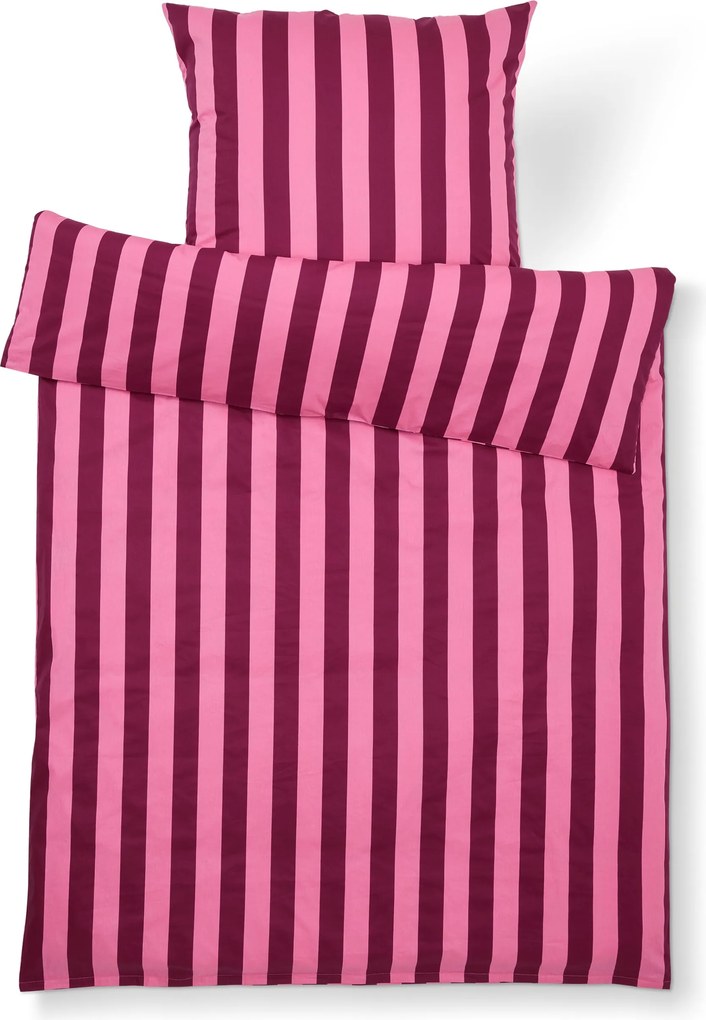 Posteľná bielizeň z perkálu, bordovočervená, štandardná veľkosť