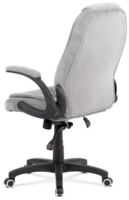 BONTEC Kancelárske kreslo, synchrónny mechanizmus, strieborná látka, KA-G303 SIL2 Farba: Strieborná