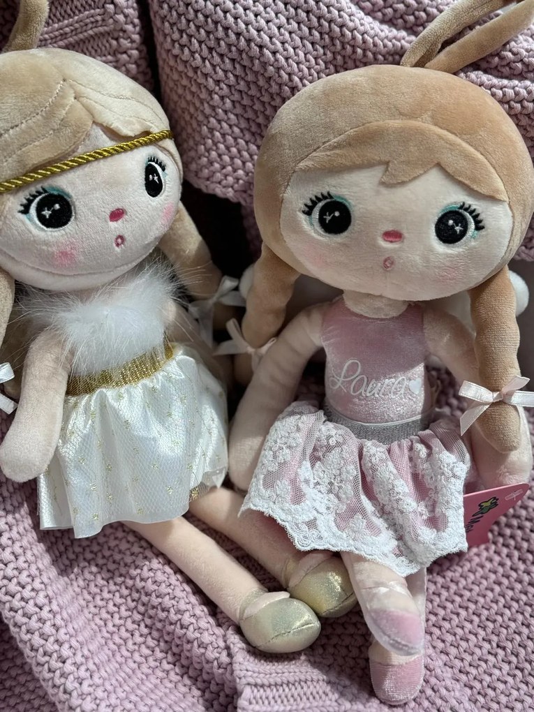 Bábika Anjelik ružová s menom Lilinka 30 cm