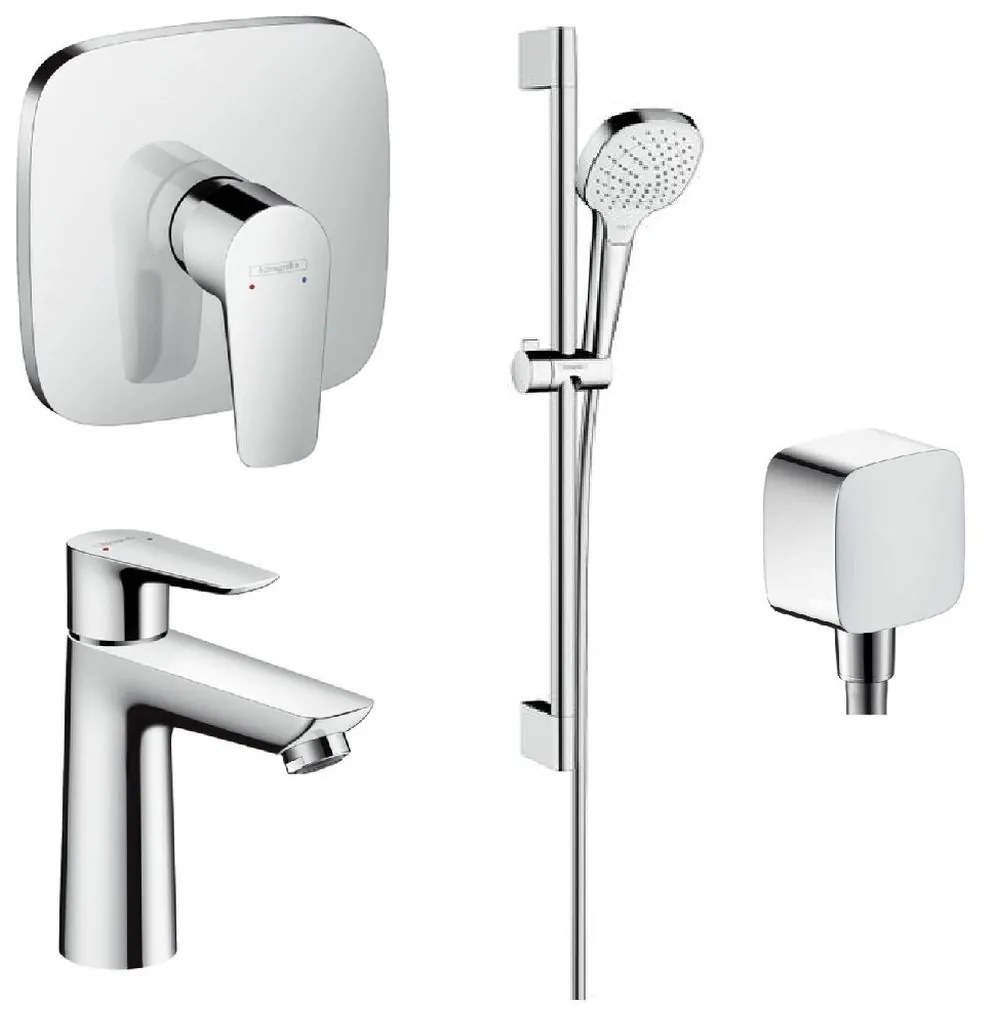 Set umývadlová batéria Hansgrohe Talis E 71710000, podomietková sprchová batéria Hansgrohe Talis E 71765000, 26582400, 26457000